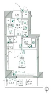 リクレイシア菊川【5階】の間取り