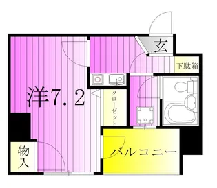 ライオンズマンション北千住第5【3階】の間取り