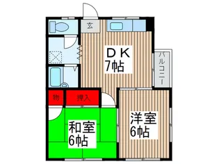 田村コ-ポ【2階】の間取り