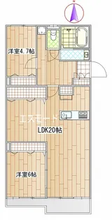 マンション雅叙苑4号館【11階】の間取り