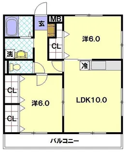 アビタシオン昭和【3階】の間取り