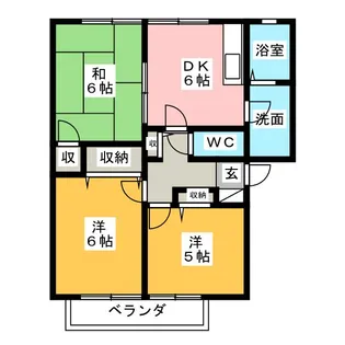 グレイス神沢 B棟【2階】の間取り