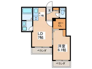 グレースハイム【1階】の間取り