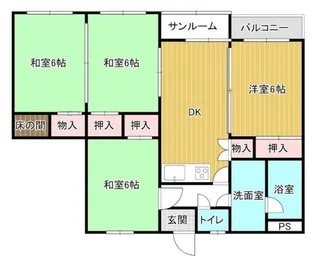 繁久寺ハイツ【2階】の間取り