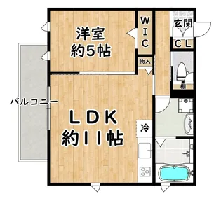 CASA FIORIRE 三社【2階】の間取り