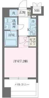 パシフィックレジデンス芝一丁目【4階】の間取り