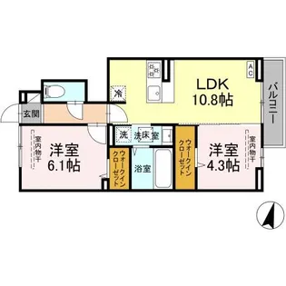 LC villas(エルシーヴィラズ)【1階】の間取り