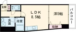 ル・ボーシエル【4階】の間取り