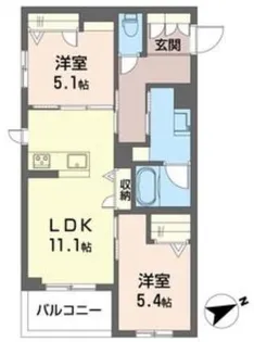 ブレス幕張本郷【3階】の間取り