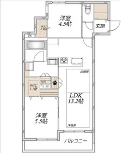 ティオ ブルーノ【2階】の間取り