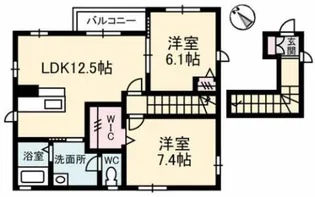 シャーメゾン高須B【2階】の間取り