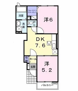 アースリーヒルB【1階】の間取り