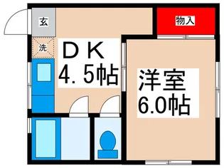 コーポ関口【1階】の間取り