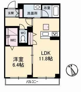 ファボーレ神田【1階】の間取り