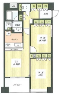グラーサ東京イーストレジデンススクエア【12階】の間取り