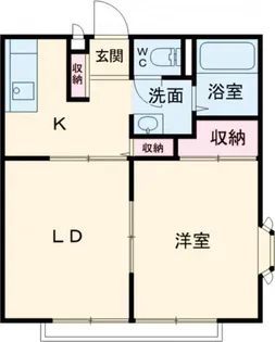 コーポカムアンドエム B棟【2階】の間取り