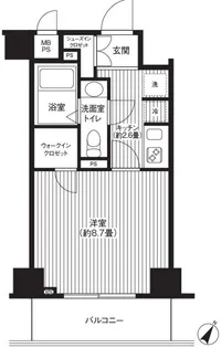 カスタリア初台【2階】の間取り