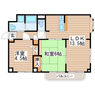 PrierII【4階】の間取り