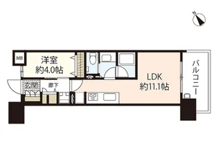 ザ・広島フロント【4階】の間取り