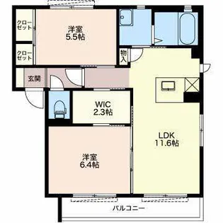 ジェルメ【1階】の間取り