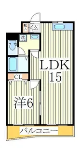 シャミネ北柏【4階】の間取り