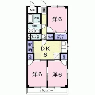 第2吉住マンション【3階】の間取り