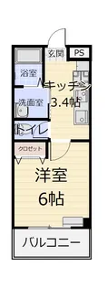 フリーダム卸町【2階】の間取り