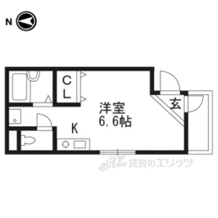 西院ヒルズ【1階】の間取り