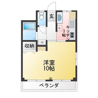 阿部マンション【4階】の間取り