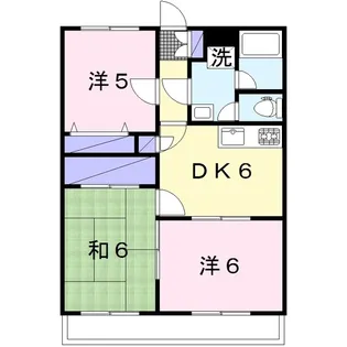 レインボーパレス【2階】の間取り
