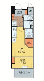 シェルグランデ広瀬橋【12階】の間取り