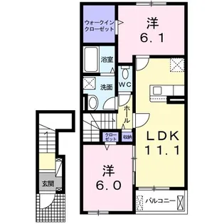 グランエスポワール【2階】の間取り