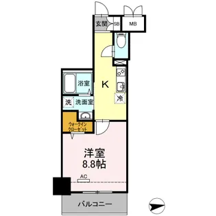 レガーロ仙台駅東【8階】の間取り
