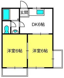 カーサアザレア【2階】の間取り