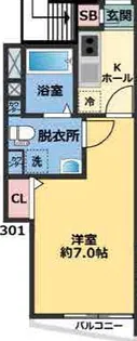 メゾン・ドゥ・アッシュ習志野【3階】の間取り
