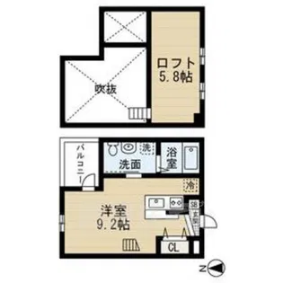 トレス2【2階】の間取り