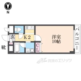 クラージュ・ハイツ【2階】の間取り