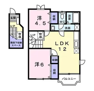 ハミルトン【2階】の間取り