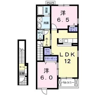 ブリアン・ブローテC【2階】の間取り