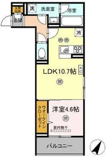 D-residence Amitie(アミティエ)【2階】の間取り