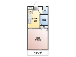 ビューラージュネス【2階】の間取り