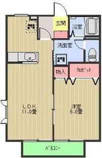 フォレストスクエア【2階】の間取り