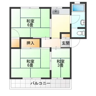 ルミナス新浜【2階】の間取り