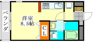レキシントン津田沼【1階】の間取り
