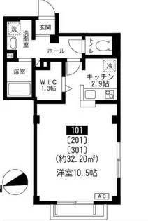 ベネフィチオ【3階】の間取り
