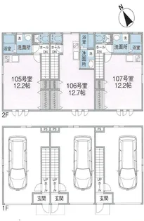 GSガレージハウス【2階】の間取り