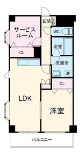ピーアンドエーマンション【4階】の間取り