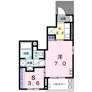 プレジールII【1階】の間取り