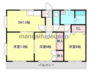 フローリッシュ祝吉【2階】の間取り