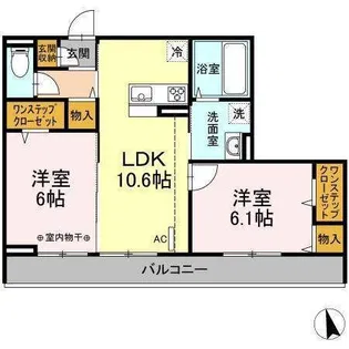 ロイヤルレジデンス【3階】の間取り